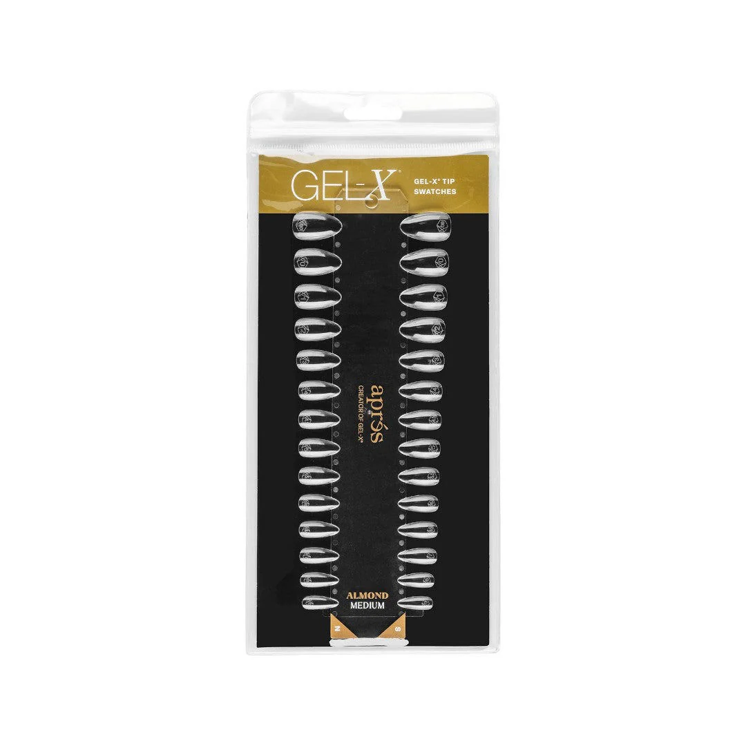 Apres Gel-X Tip Swatch - Natural/Sculpted Almond Short - Image 2