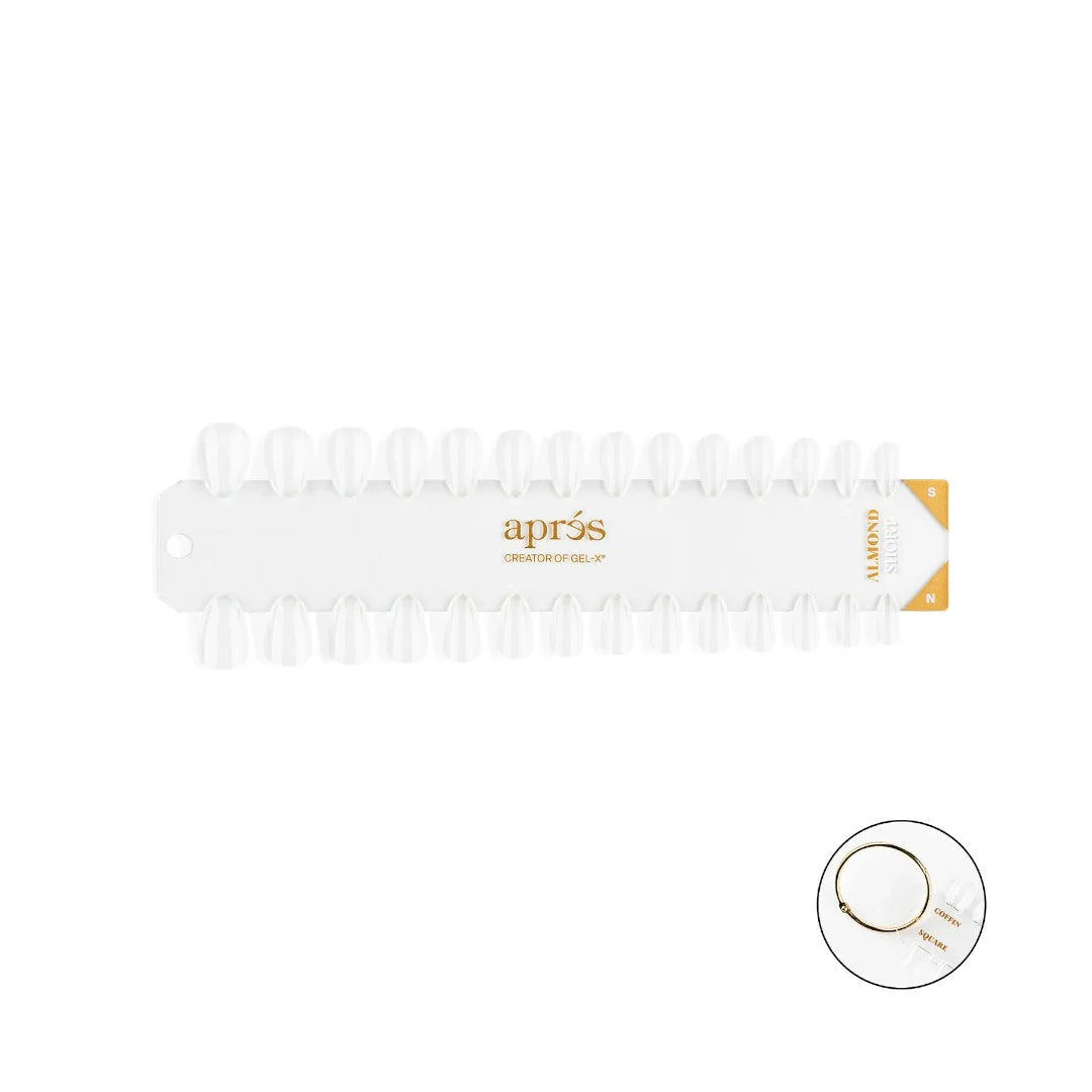 Apres Gel-X Tip Swatch - Natural/Sculpted Almond Short - Image 3