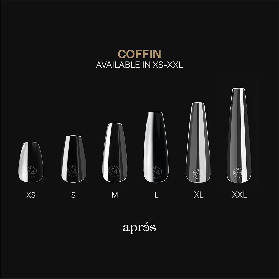 Apres Gel-X Mini Tips Box 2.0 - Sculpted Coffin Extra Long (210Pcs) - Image 3
