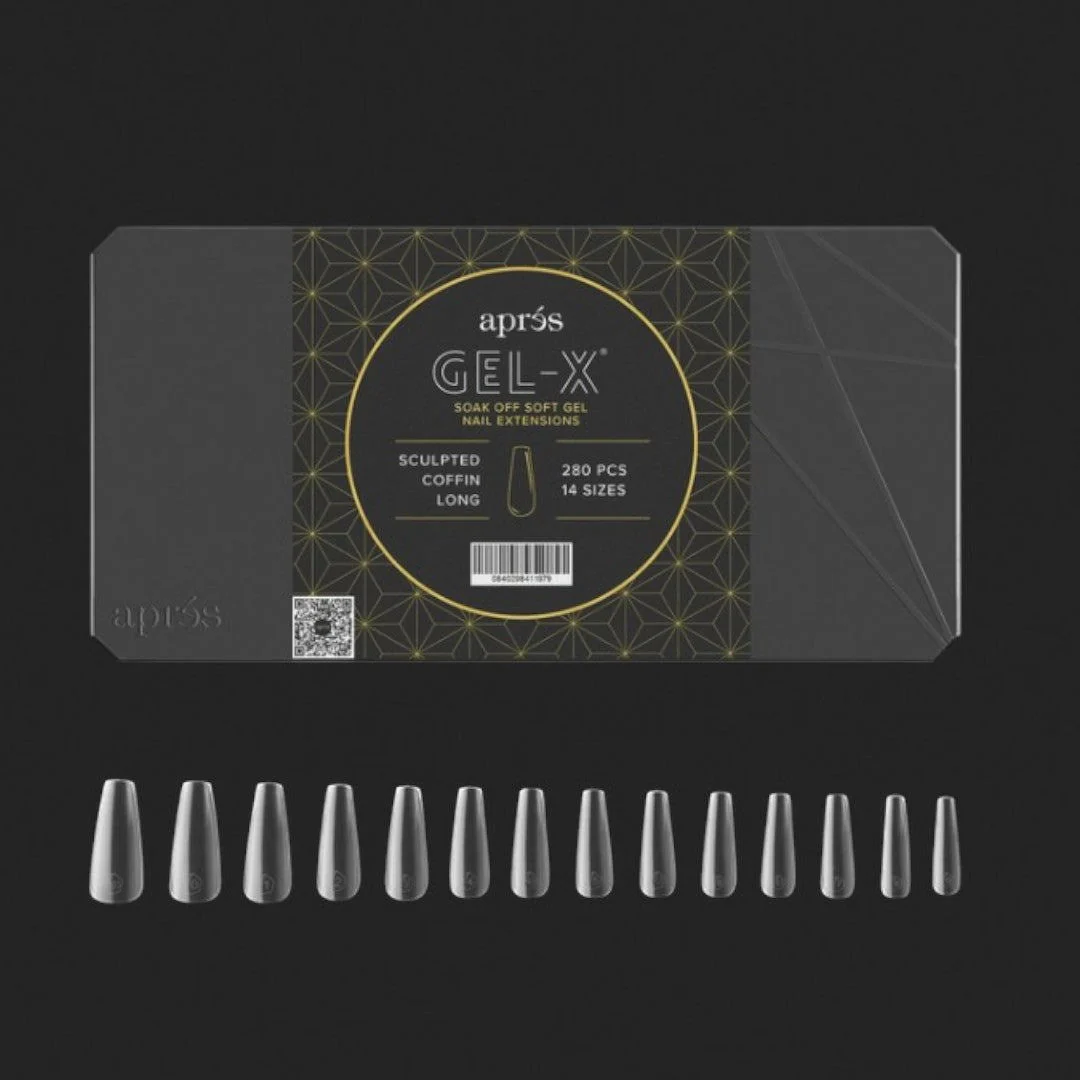 Apres Gel-X Mini Tips Box 2.0 - Sculpted Coffin (280Pcs) - Image 2