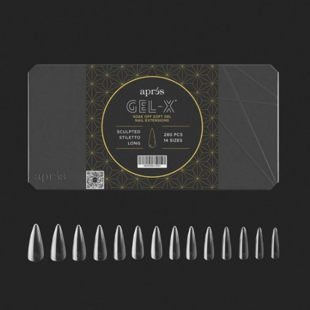 Apres Gel-X Mini Tips Box 2.0 - Sculpted Stiletto Extra Long (210Pcs)