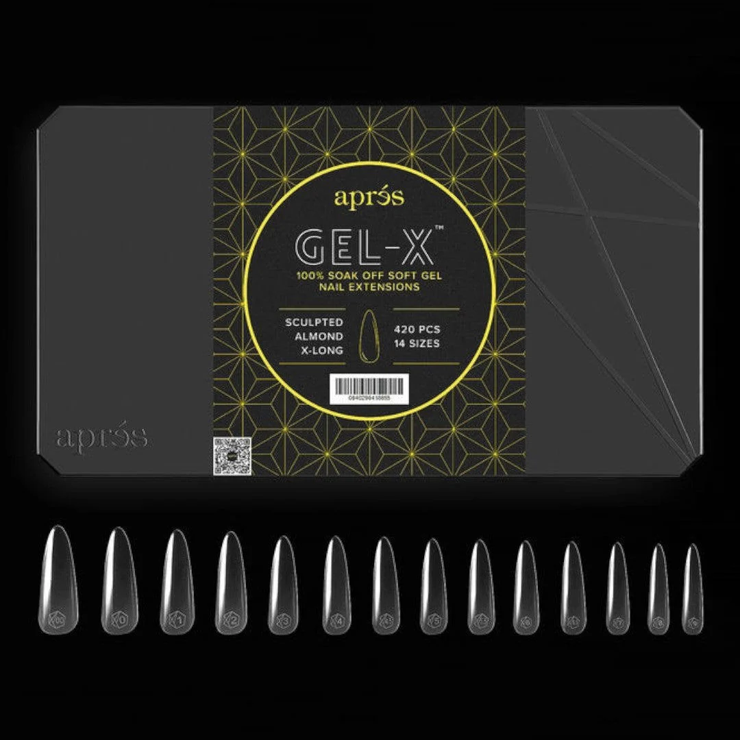 Apres Gel-X Tips Box 2.0 - Sculpted Almond Extra Long (420Pcs) - Image 3