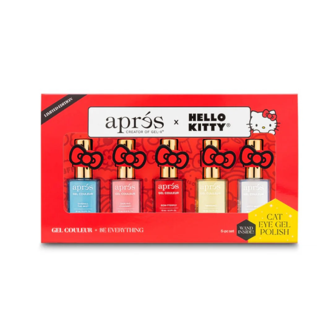 Apres Hello Kitty Eye Gel Couleur W/ Red Bow Cap Accessory (Set Of 5) - Image 4
