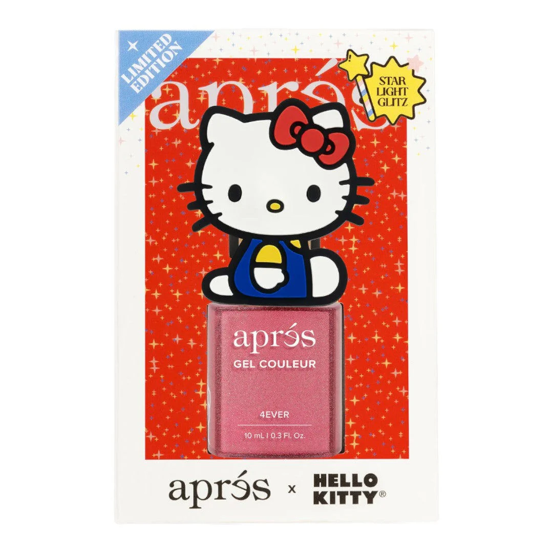 Apres Kitty Flash Glitter Gel Couleur (HEMA-Free) - 4Ever W/ Cap Accessory #5FGHK03RWC