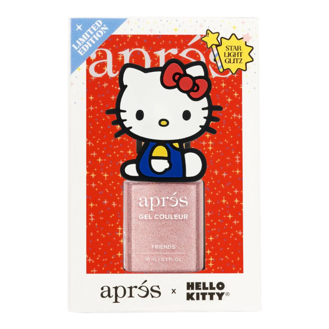 Apres Kitty Flash Glitter Gel Couleur (HEMA-Free) - Friends W/ Cap Accessory #5FGHK02PKWC