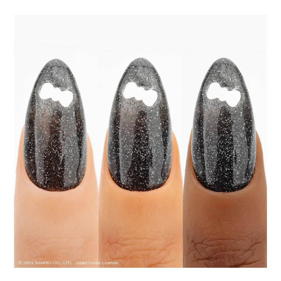Apres Kuromi Flash Glitter Gel Couleur (HEMA-Free) - All Night W/ Cap Accessory #5FGK05BLKWC - Image 5