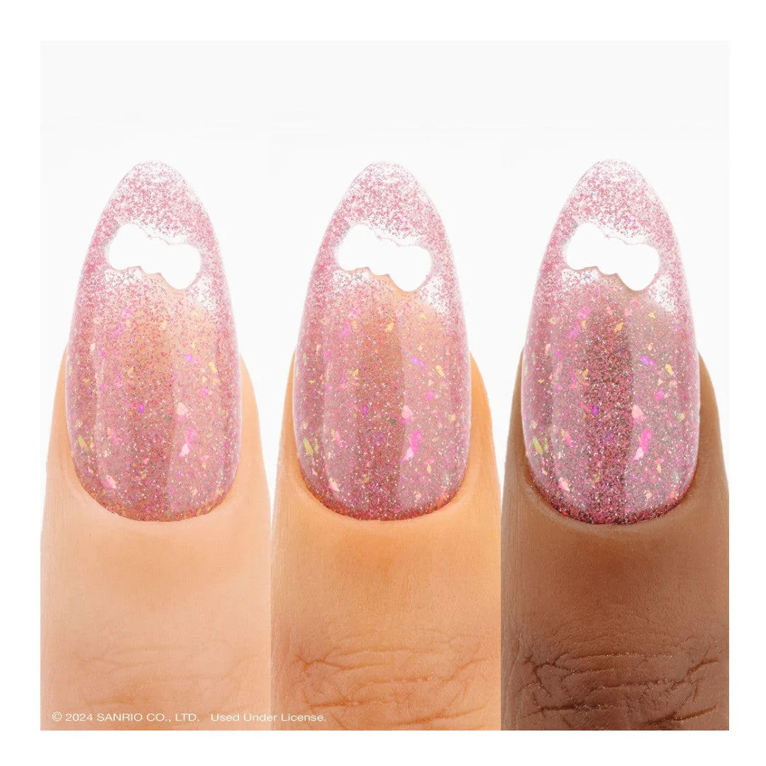 Apres Kuromi Flash Glitter Gel Couleur (HEMA-Free) - Besties W/ Cap Accessory #5FGK02LPKWC - Image 5