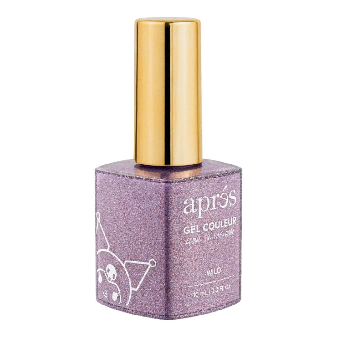 Apres Kuromi Flash Glitter Gel Couleur (HEMA-Free) - Wild W/ Cap Accessory #5FGK01LPWC - Image 3