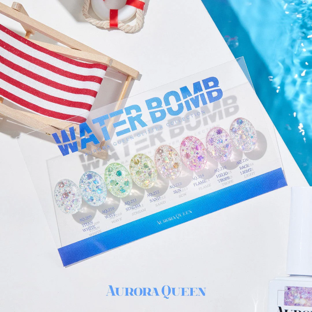 Aurora Queen Gel Polish #AQ209-216 Water Bomb Collection - Image 2