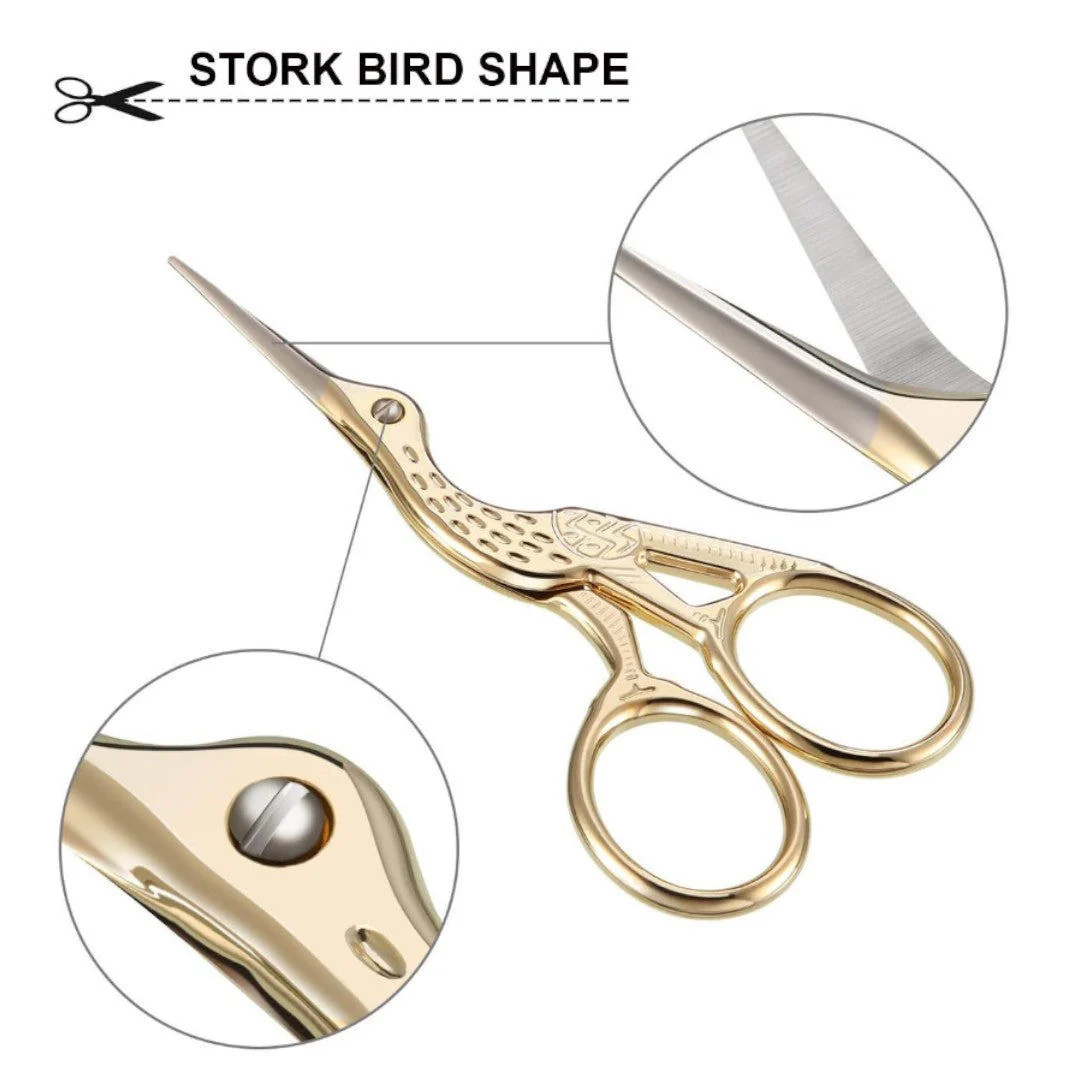 Berkeley Extra-Long Stork Scissors - Gold #SC867GD - Image 2