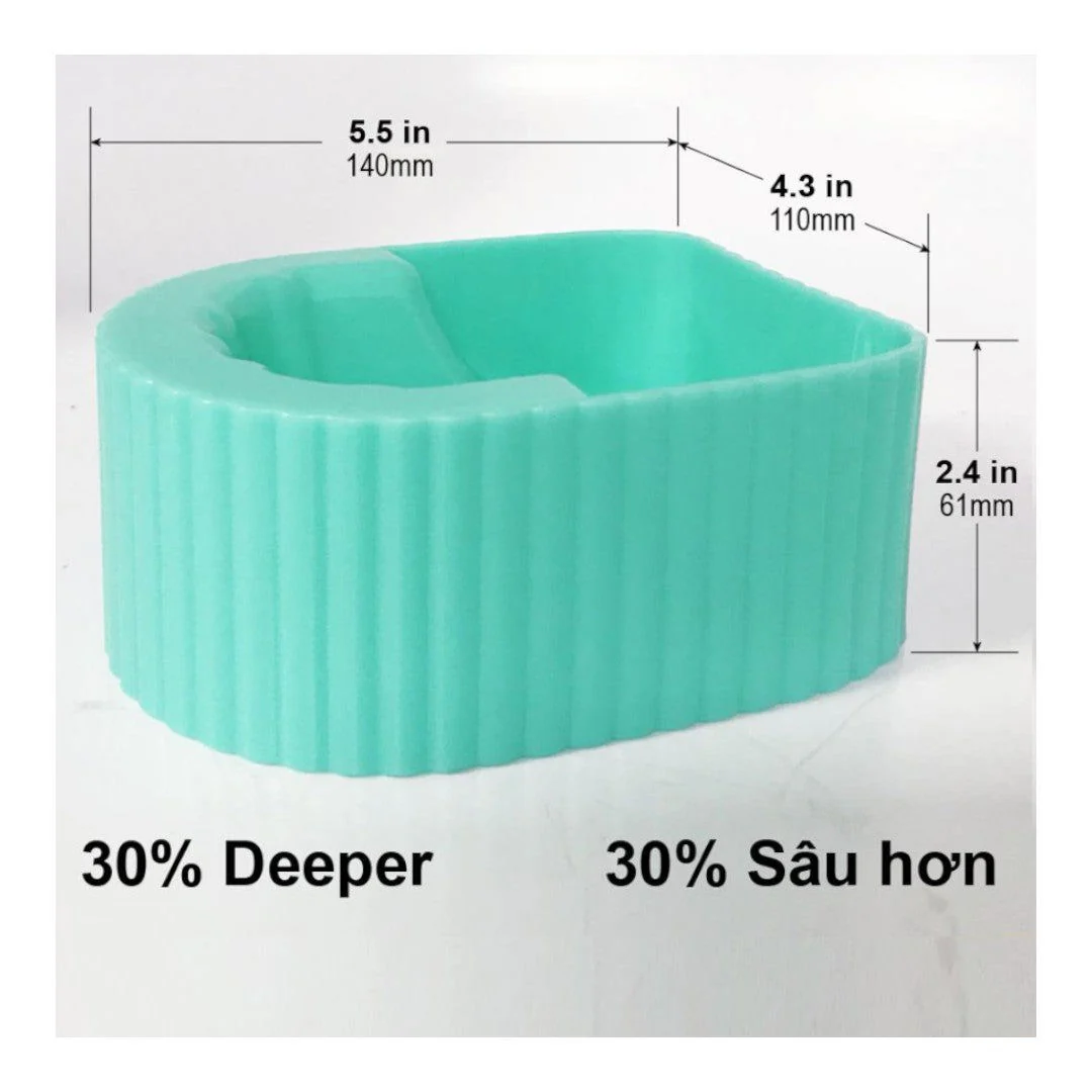 Berkeley High Quality Deep-Basin Manicure Bowl - Teal #MB203TE - Image 2