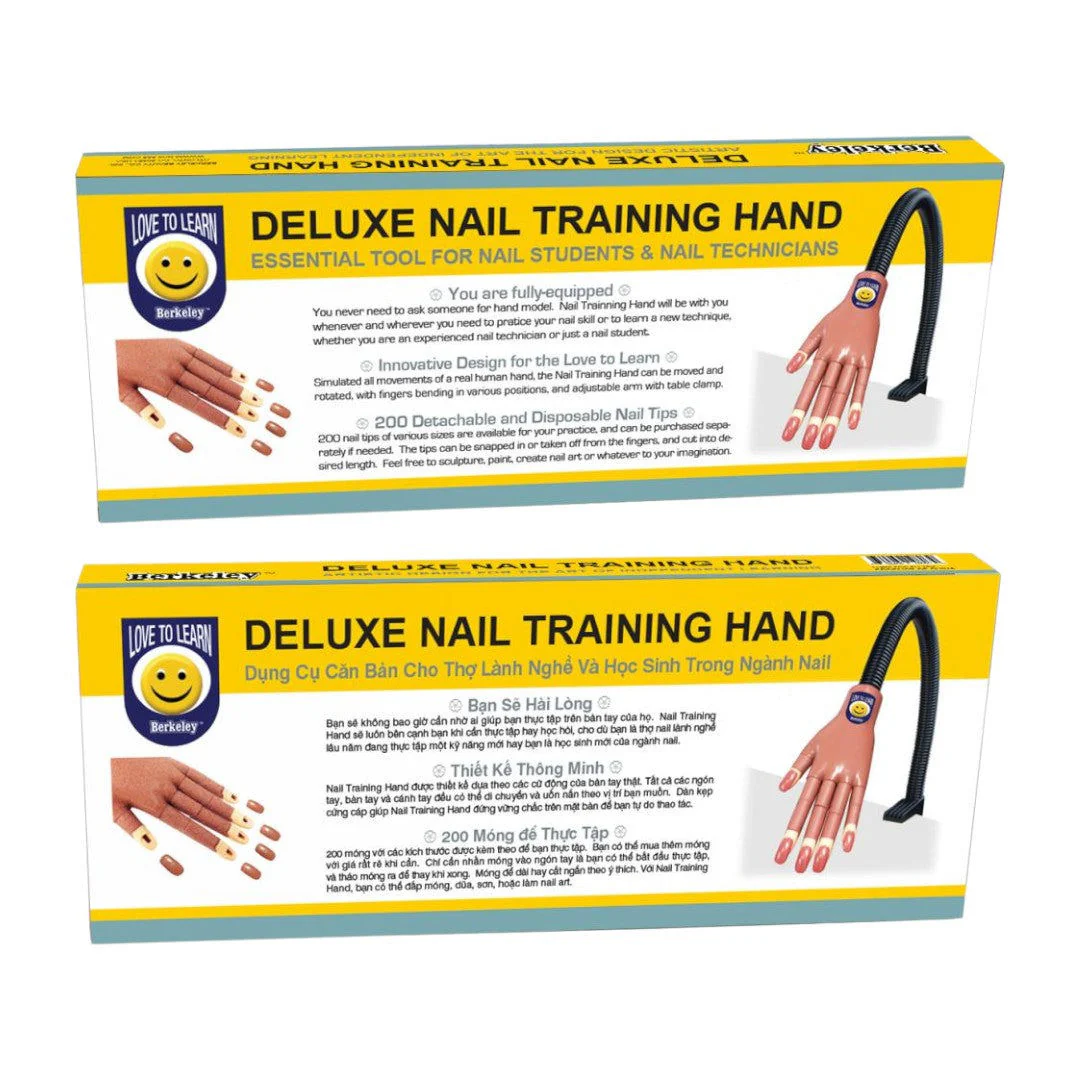Berkeley Love To Learn Silicone Nail Traning Hand With 200 Tips - Image 3