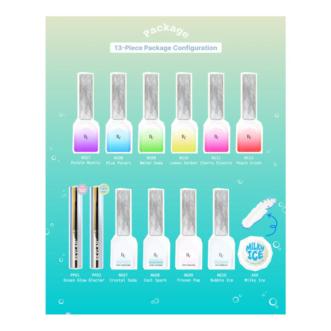 Bevlah Gel Polish (HEMA-Free) - Frozen Pop #NG09 - Image 15