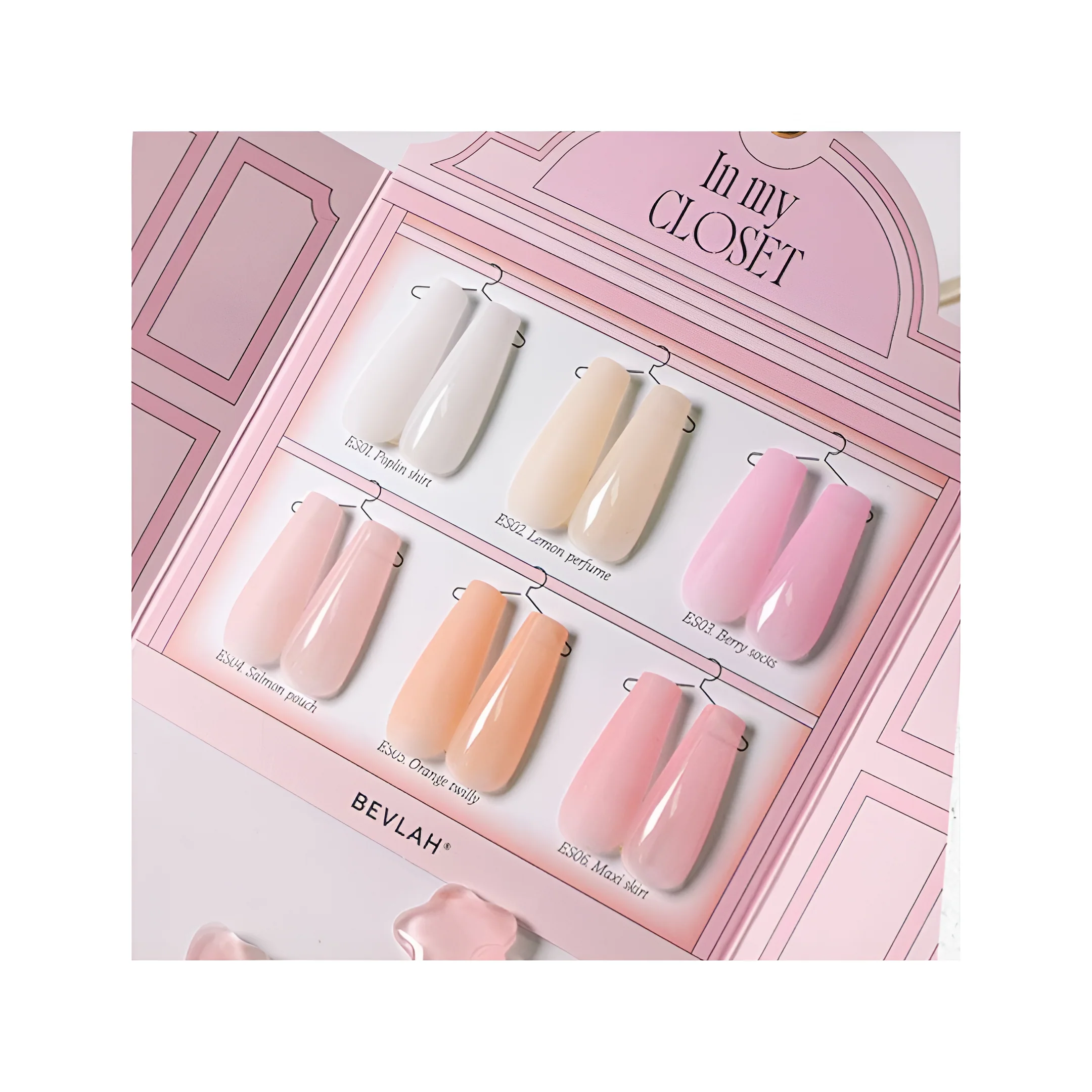 Bevlah Sheer Builder Gel (HEMA-Free) - In My Closet Collection #ES01-06 (6Pcs) - Image 2