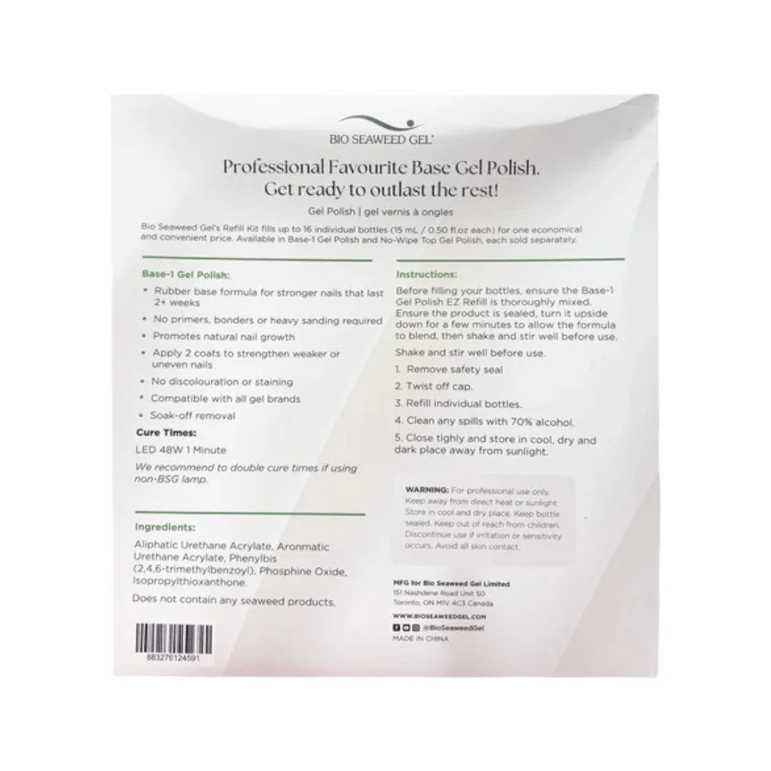 Bio Seaweed Gel Base Coat - Base-1 EZ Refill Kit - Image 4