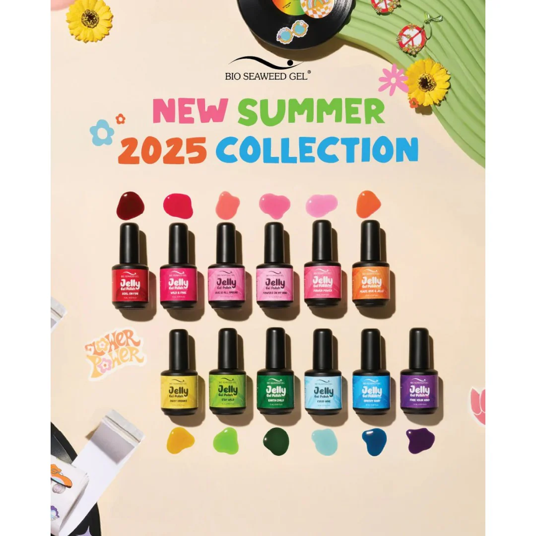 Bio Seaweed Jelly Gel Polish - Flowers On My Mind Collection #J01-J12 (12Pcs) - Image 4