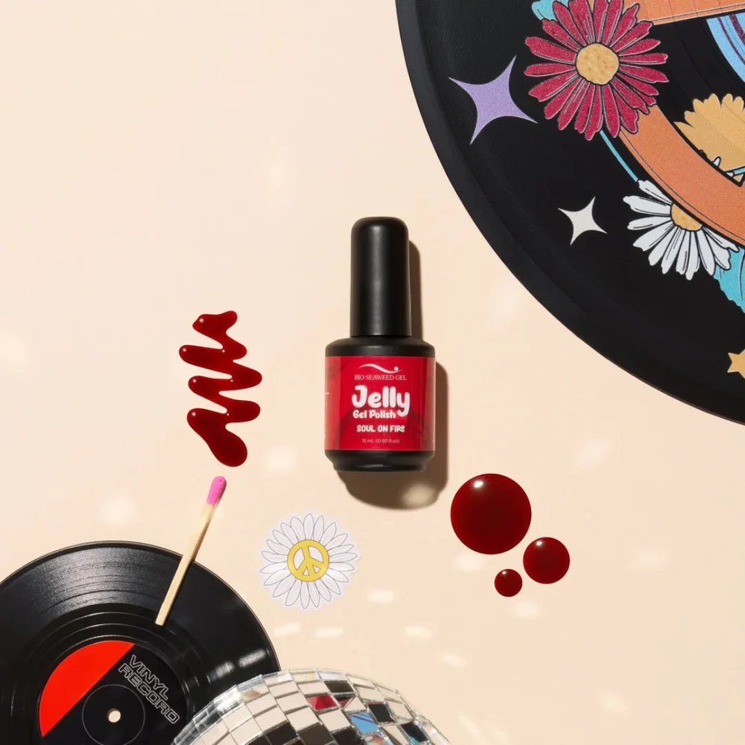 Bio Seaweed Jelly Gel Polish - Soul On Fire #J01 - Image 3