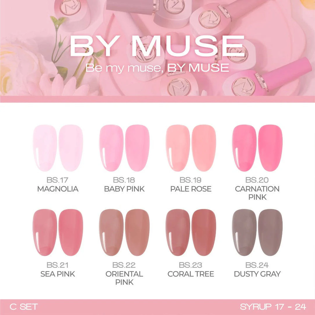 By Muse Syrup Gel Polish (HEMA-Free) #BS22 Oriental Pink - Image 3