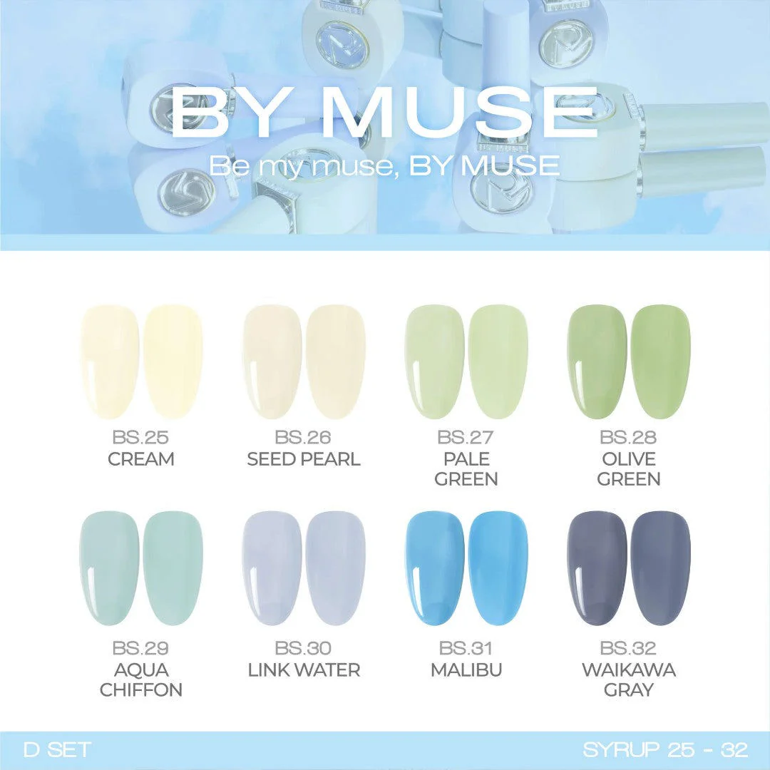 By Muse Syrup Gel Polish (HEMA-Free) #BS32 Waikawa Gray - Image 2