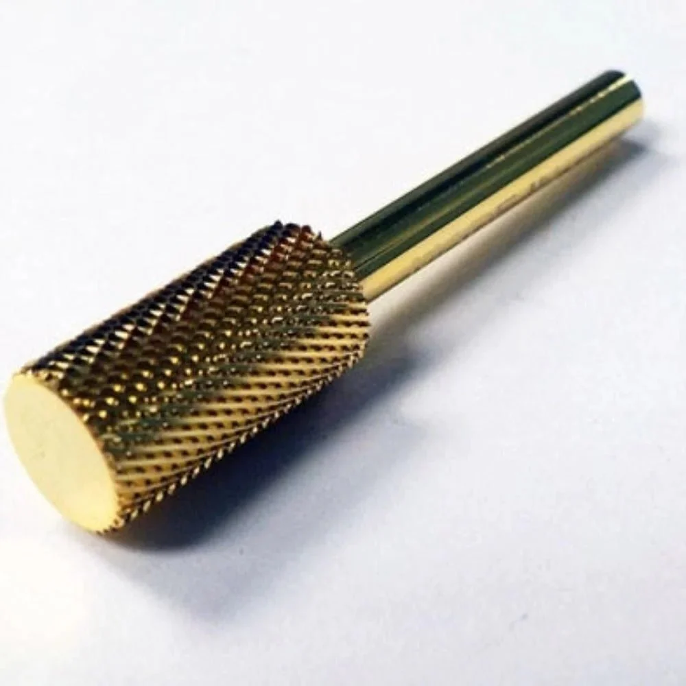 Startool Nail Drill Bits - Large Barrel Carbide STF Fine Grit 1/8 Gold - Image 2