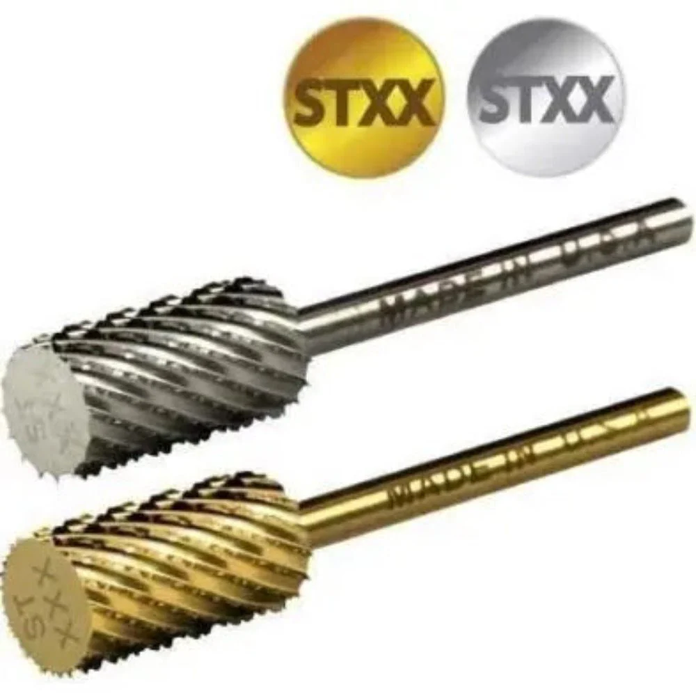Startool Nail Drill Bits - Large Barrel Carbide STXXX Triple Extra Coarse Grit 3/32 Silver