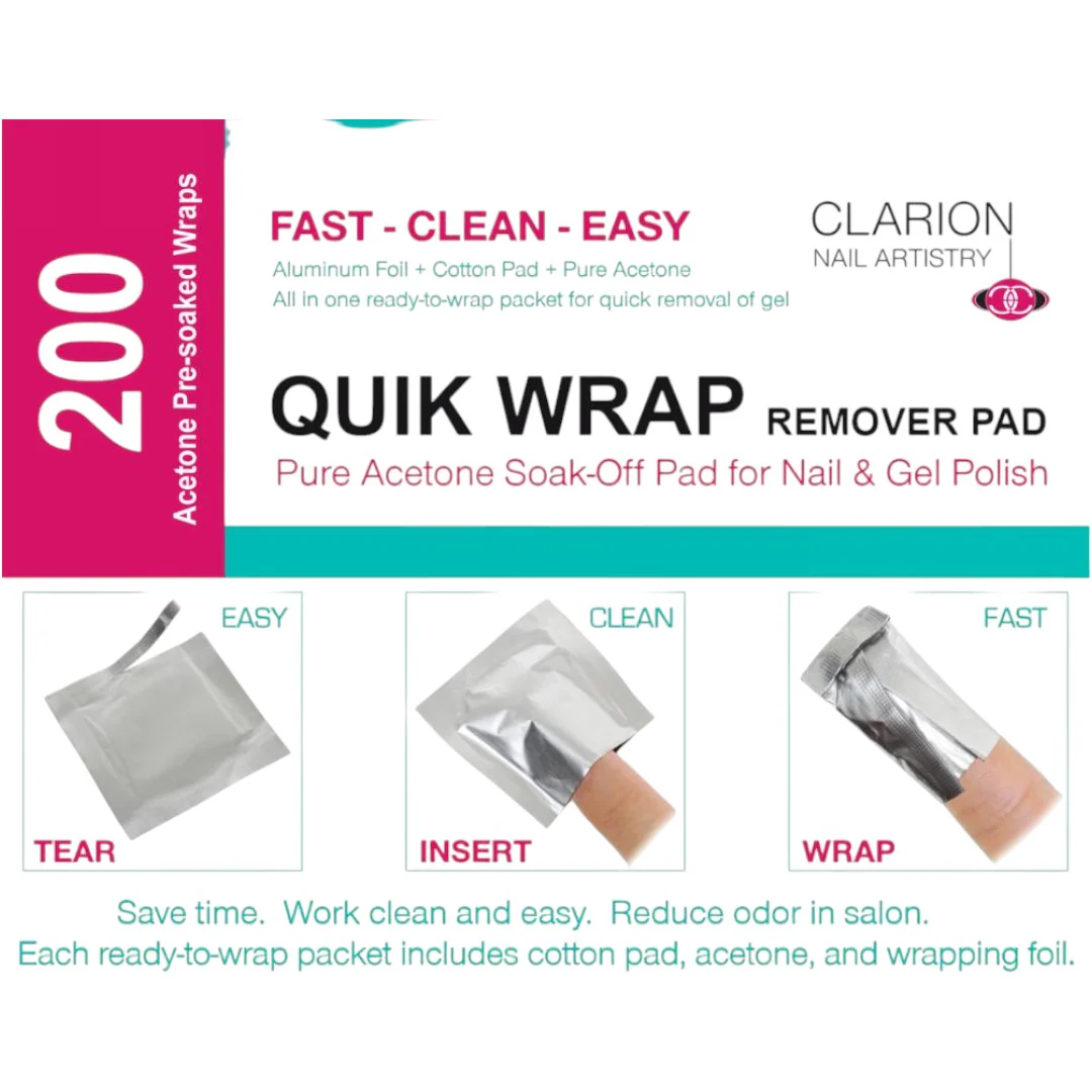 Clarion Quik-Wrap Gel Remover (Box Of 200) - Image 2
