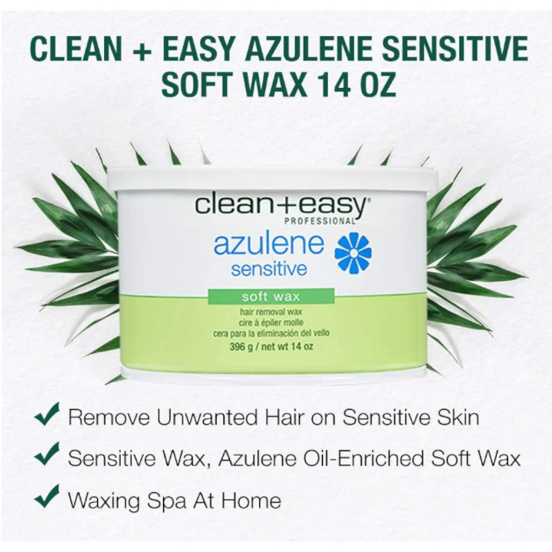 Clean+Easy Sensitive Azulene & Chamomile Soft Wax 14Oz #41151 - Image 2