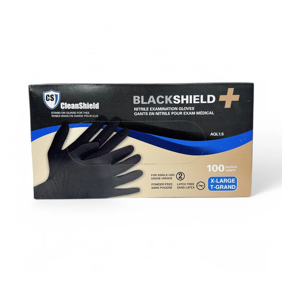 Cleanshield Nitrile Black Gloves (Box Of 100) - Image 4