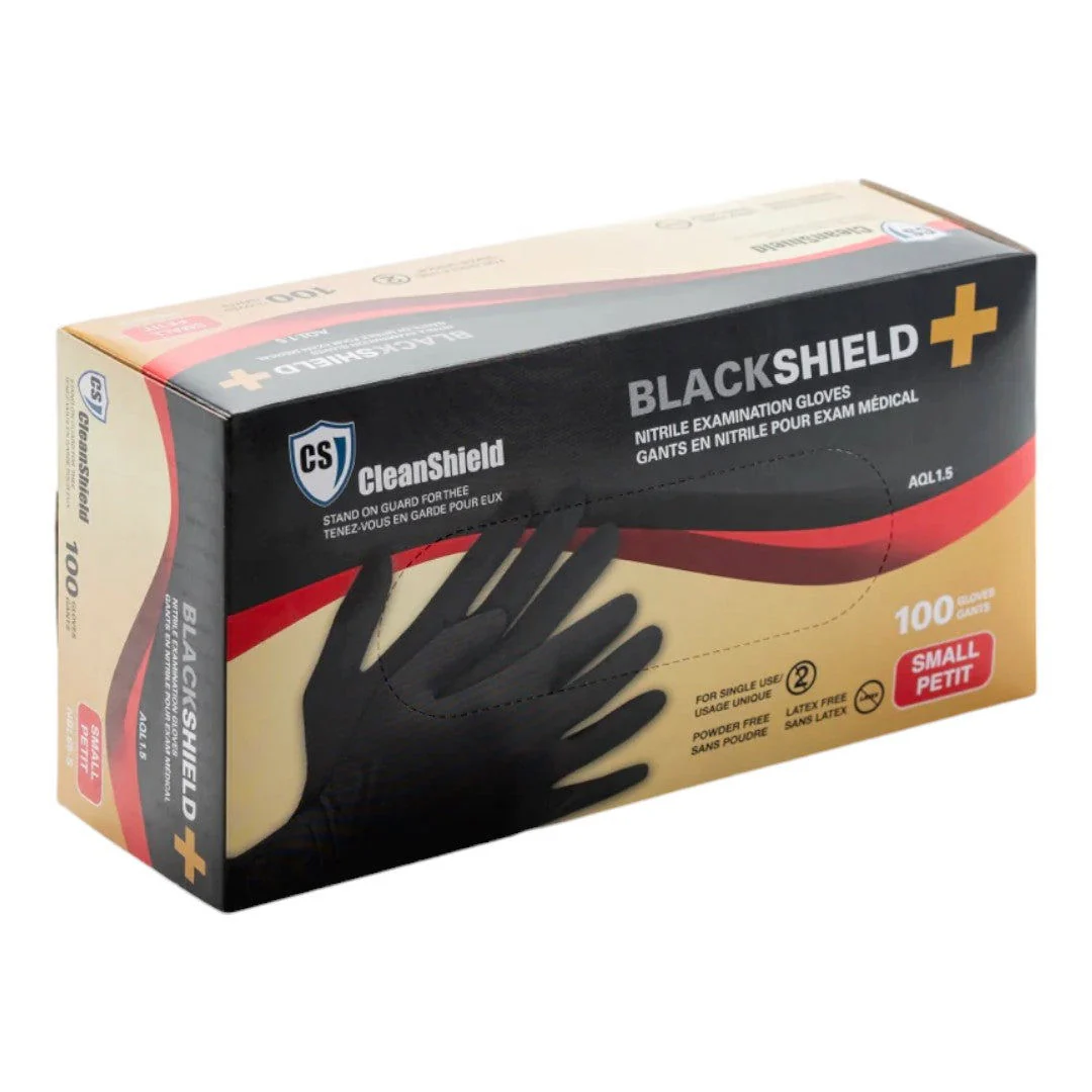 Cleanshield Nitrile Black Gloves (Box Of 100) - Image 5