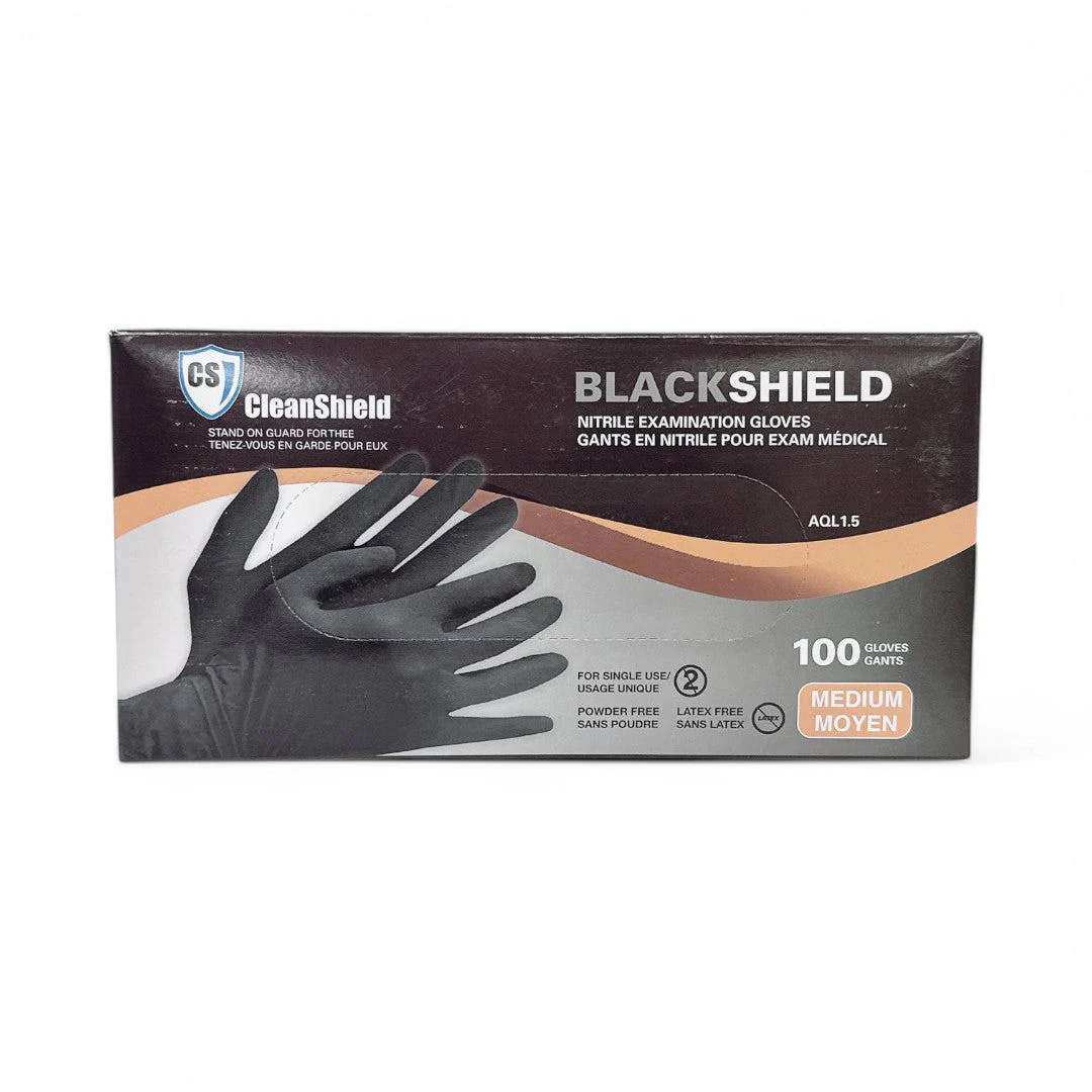 Cleanshield Nitrile Black Gloves (Box Of 100) - Image 6