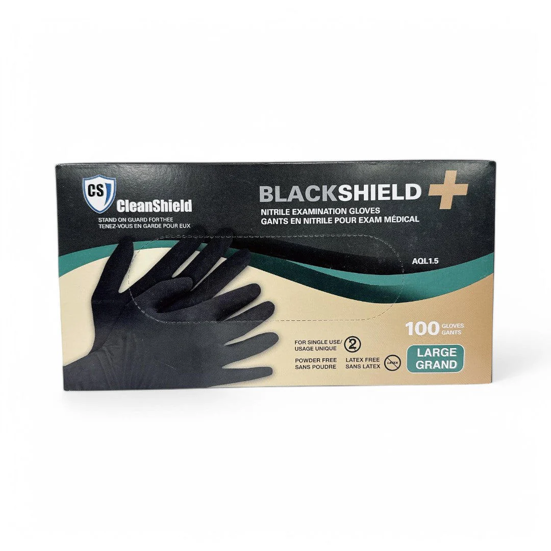 Cleanshield Nitrile Black Gloves (Box Of 100) - Image 7
