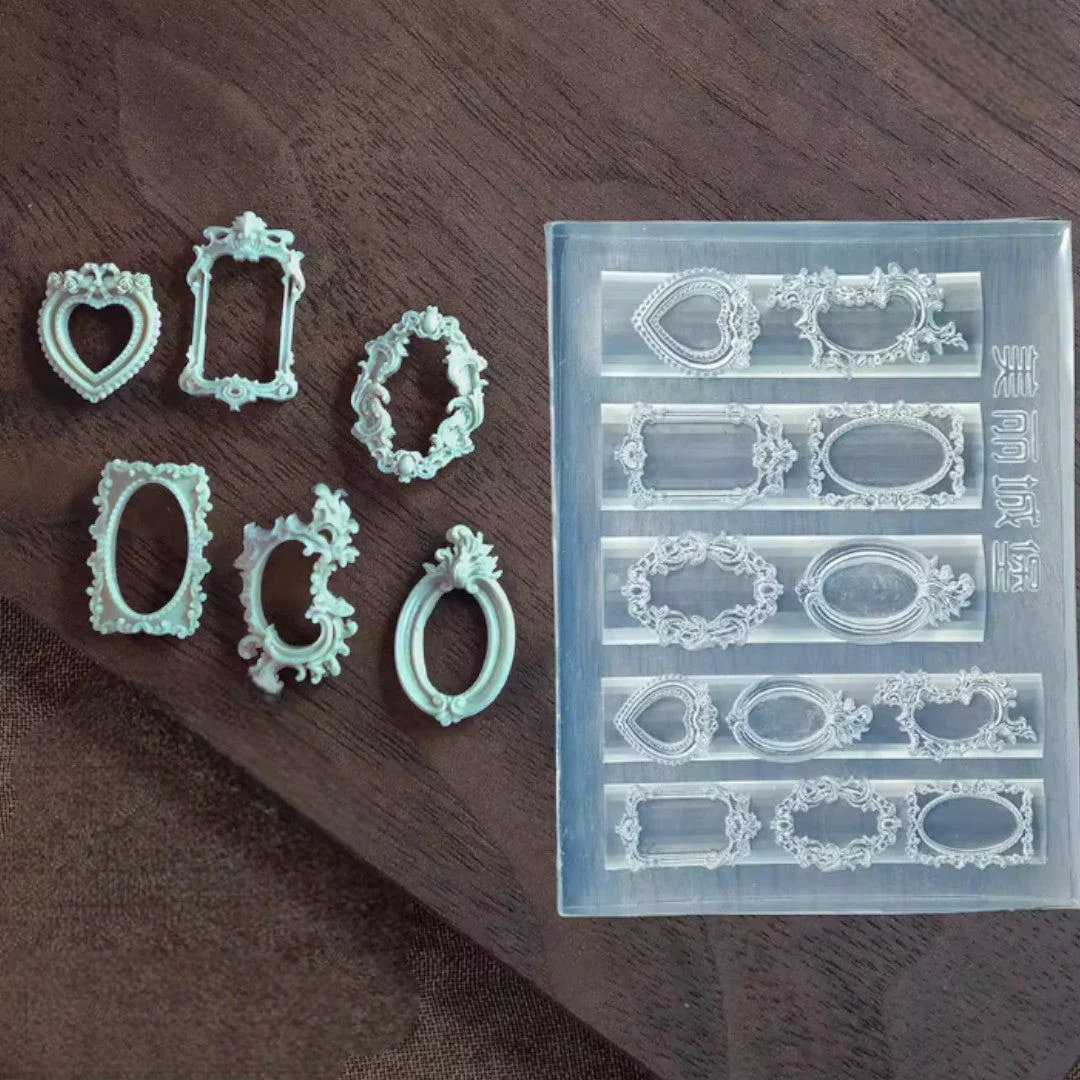 CNBS 3D Silicone Mould - Baroque Mirror Designs