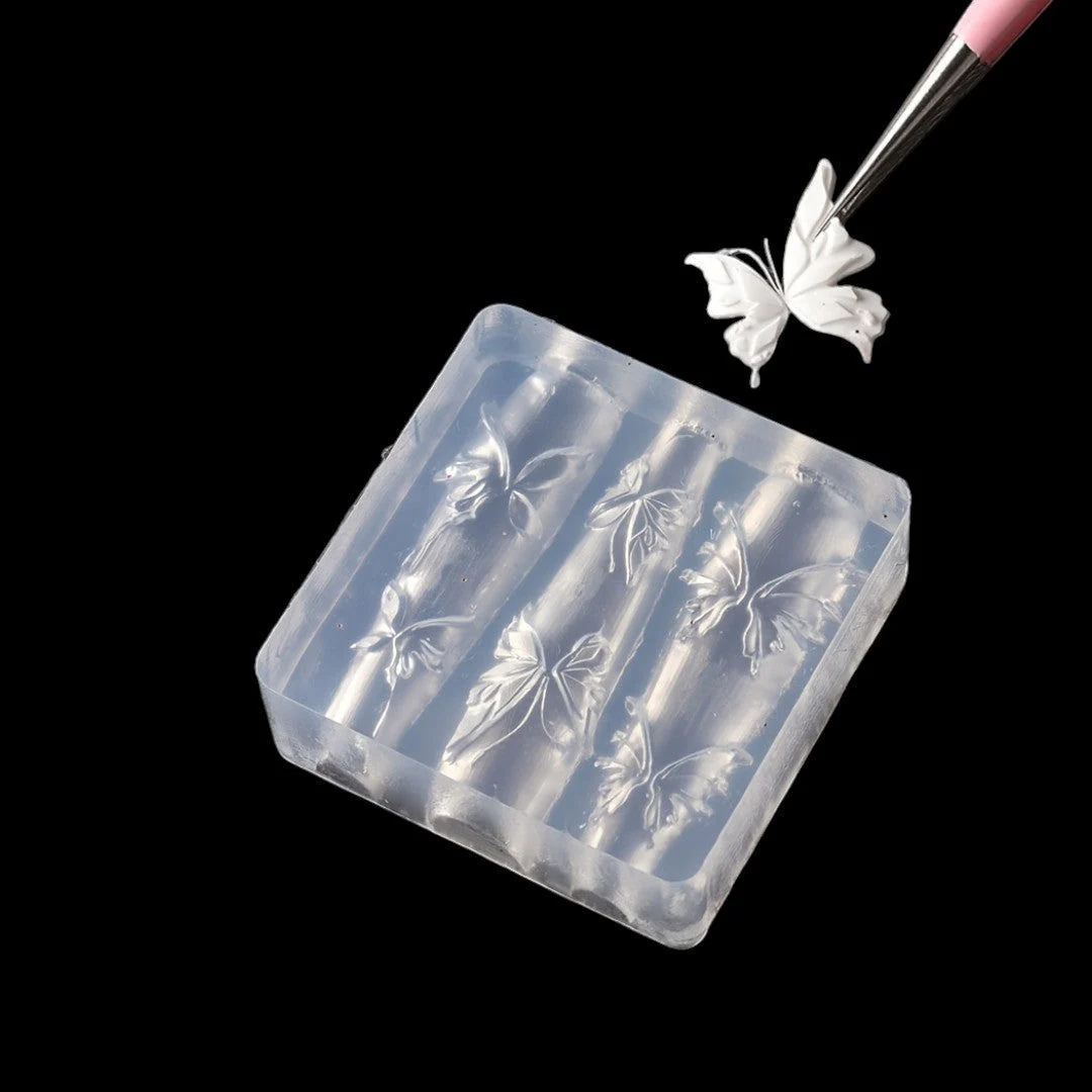 CNBS 3D Silicone Mould – Mixed Elegant Butterfly Designs - Image 2