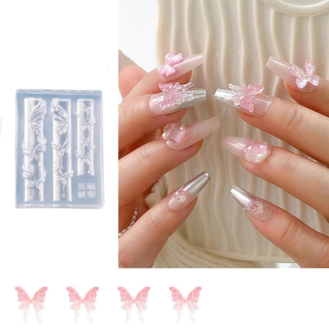 CNBS 3D Silicone Mould – Mixed Summer Butterfly Designs