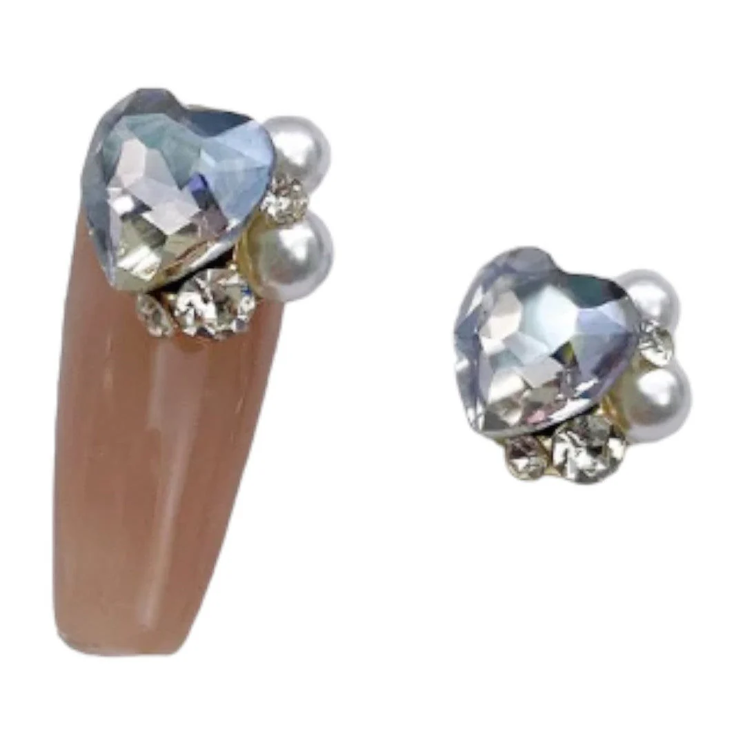 CNBS Nail Charms - White Crystal Clusters 5pcs - Image 15