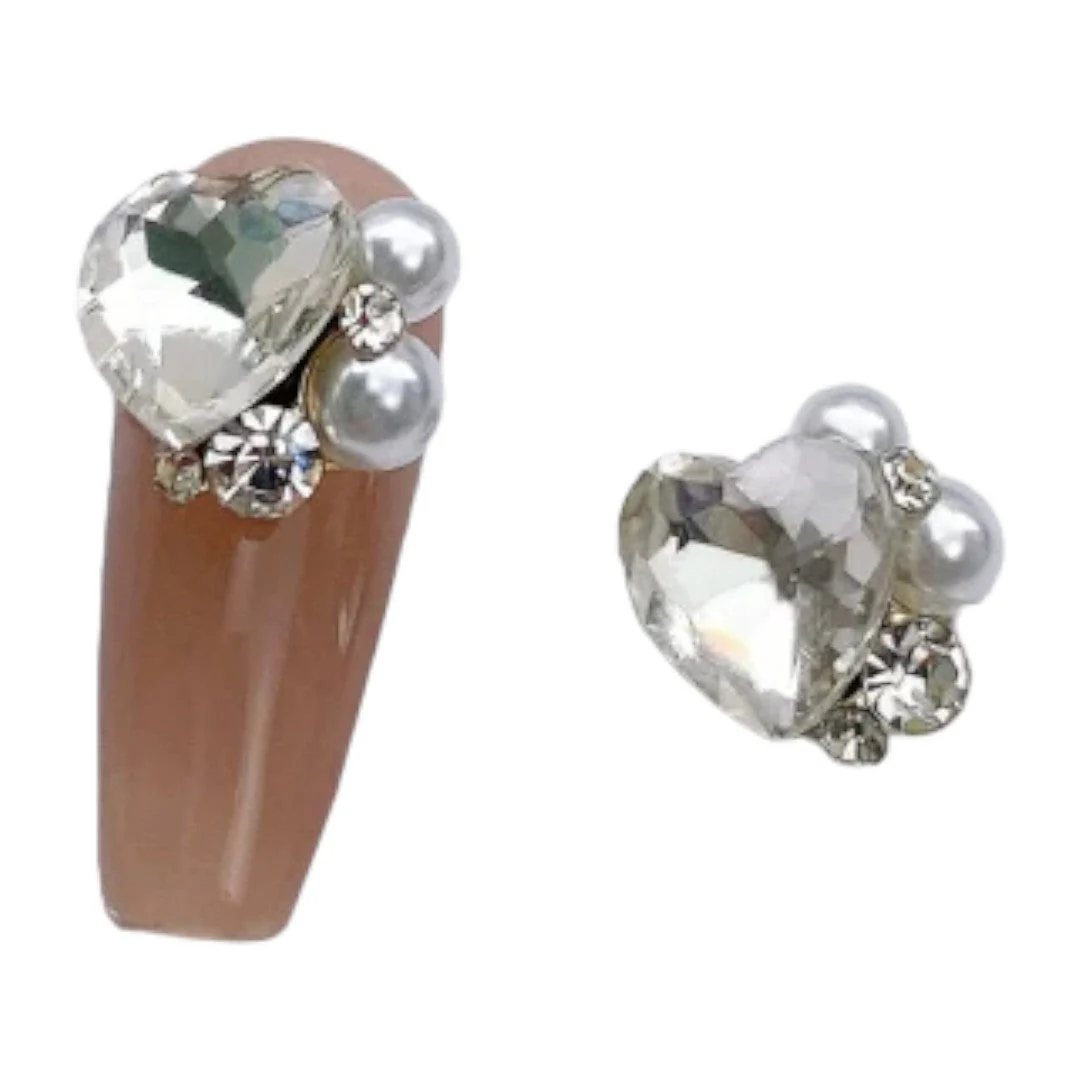 CNBS Nail Charms - White Crystal Clusters 5pcs - Image 16