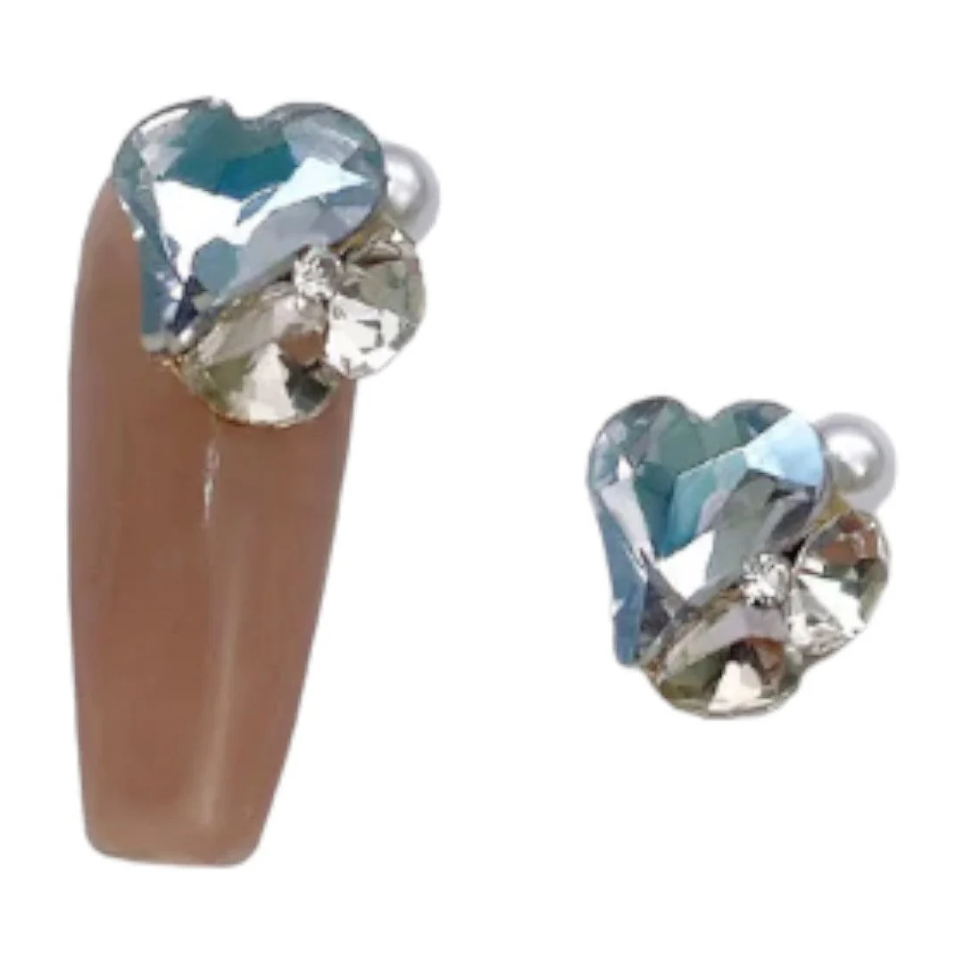 CNBS Nail Charms - Blue Crystal Clusters 5pcs - Image 5