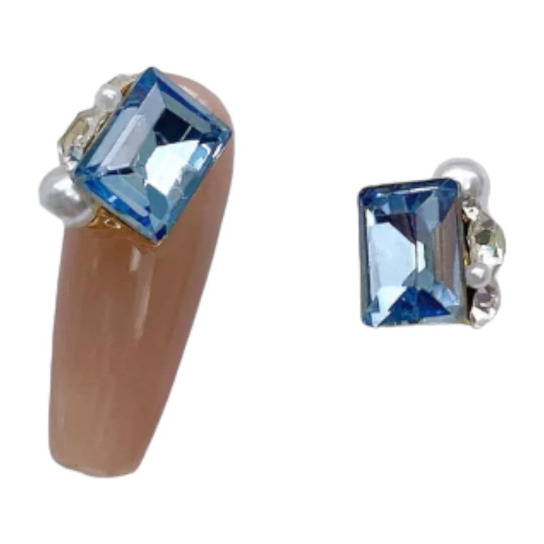 CNBS Nail Charms - Blue Crystal Clusters 5pcs - Image 7