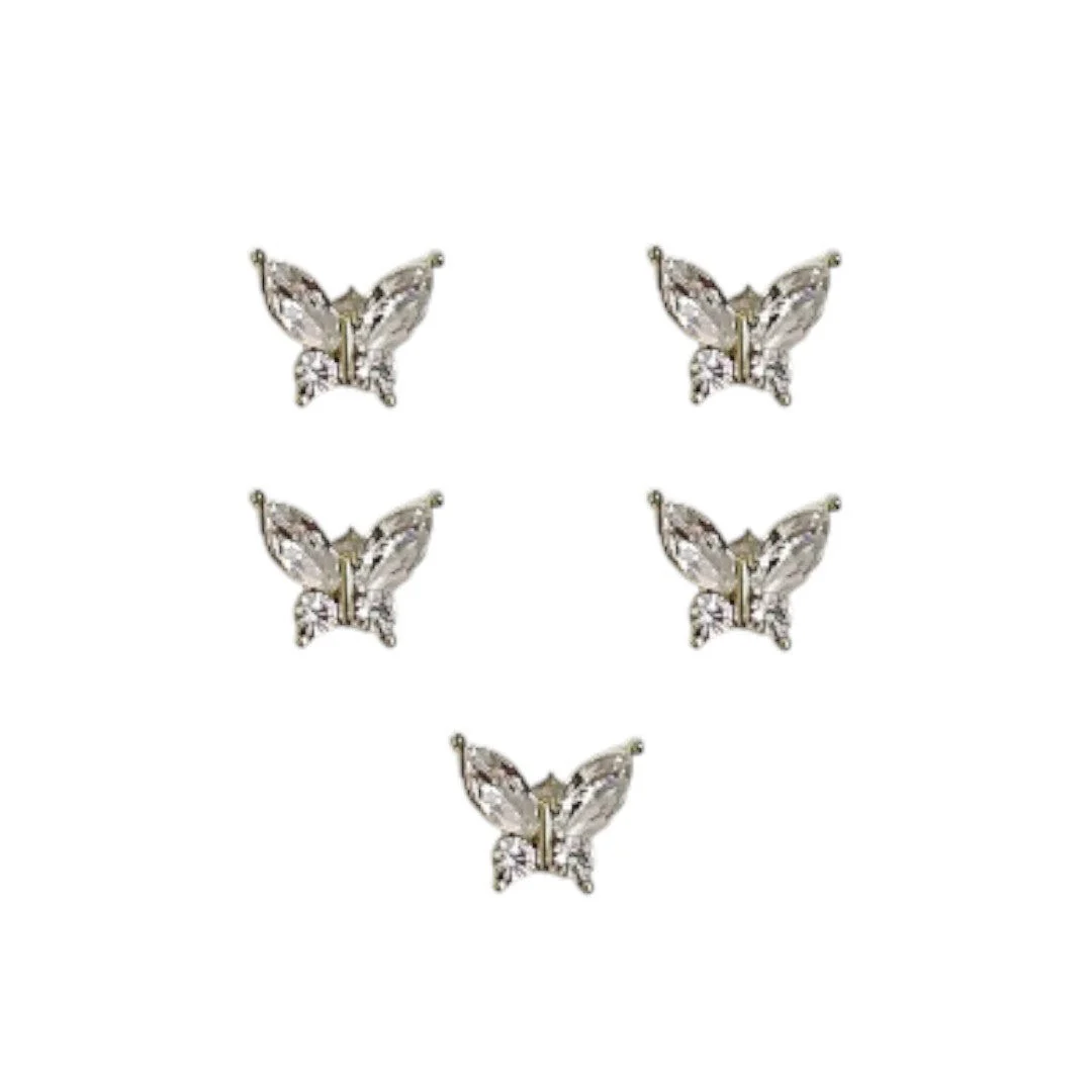 CNBS Rhinestones - Crystal Butterflies 5pcs - Image 6