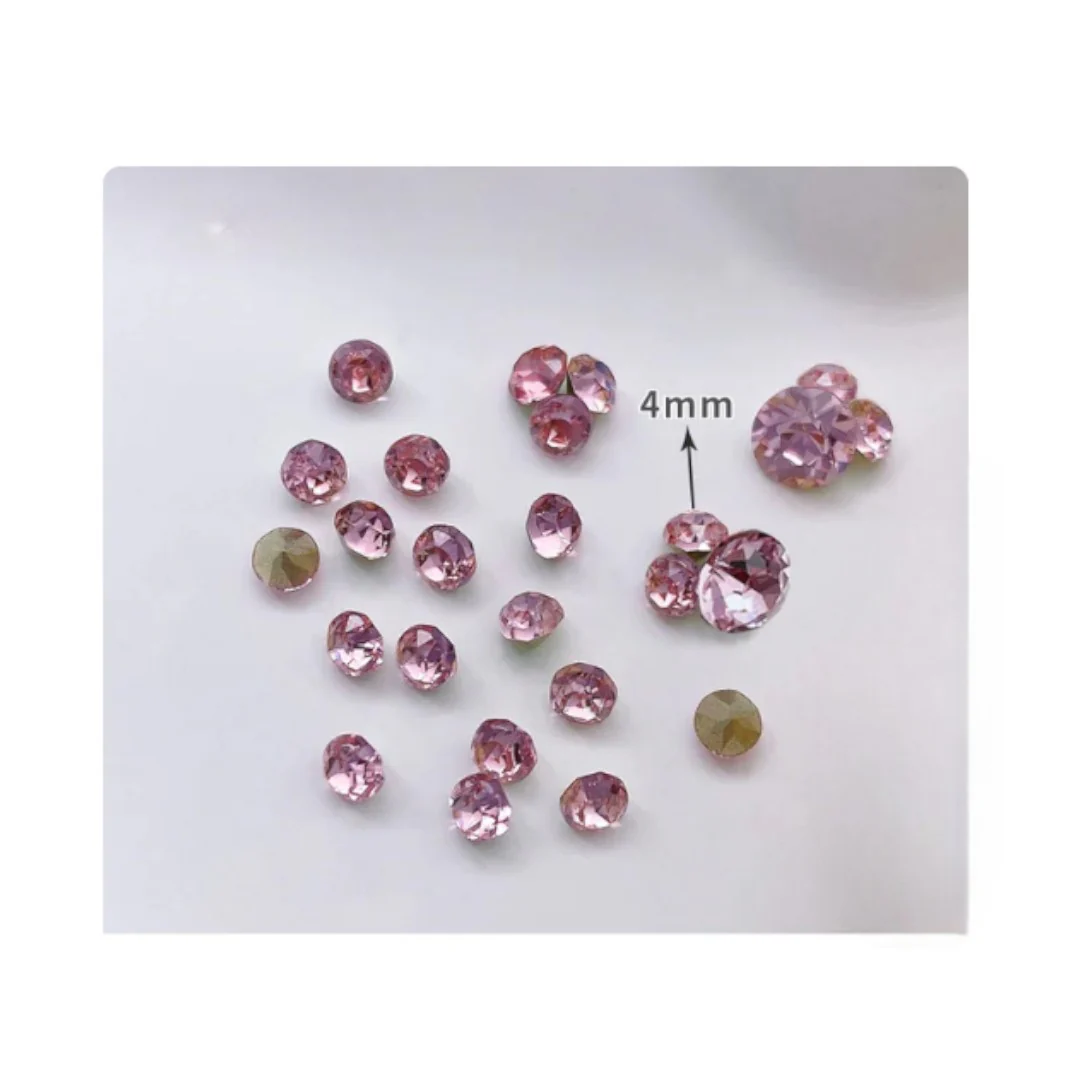 CNBS Nail Rhinestones - 4mm 3D Round Diamonds 20pcs - Image 4
