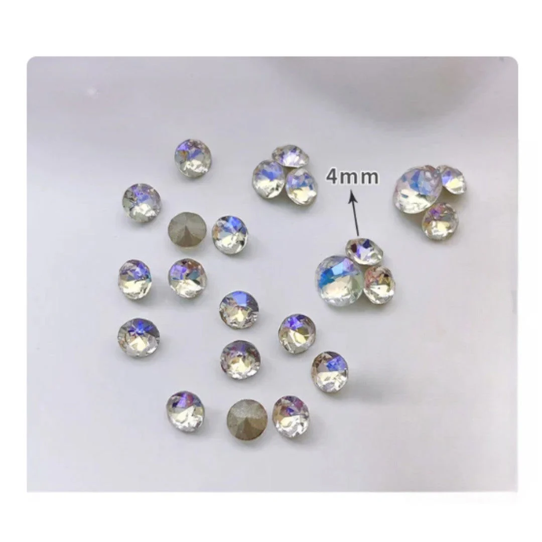 CNBS Nail Rhinestones - 4mm 3D Round Diamonds 20pcs - Image 7