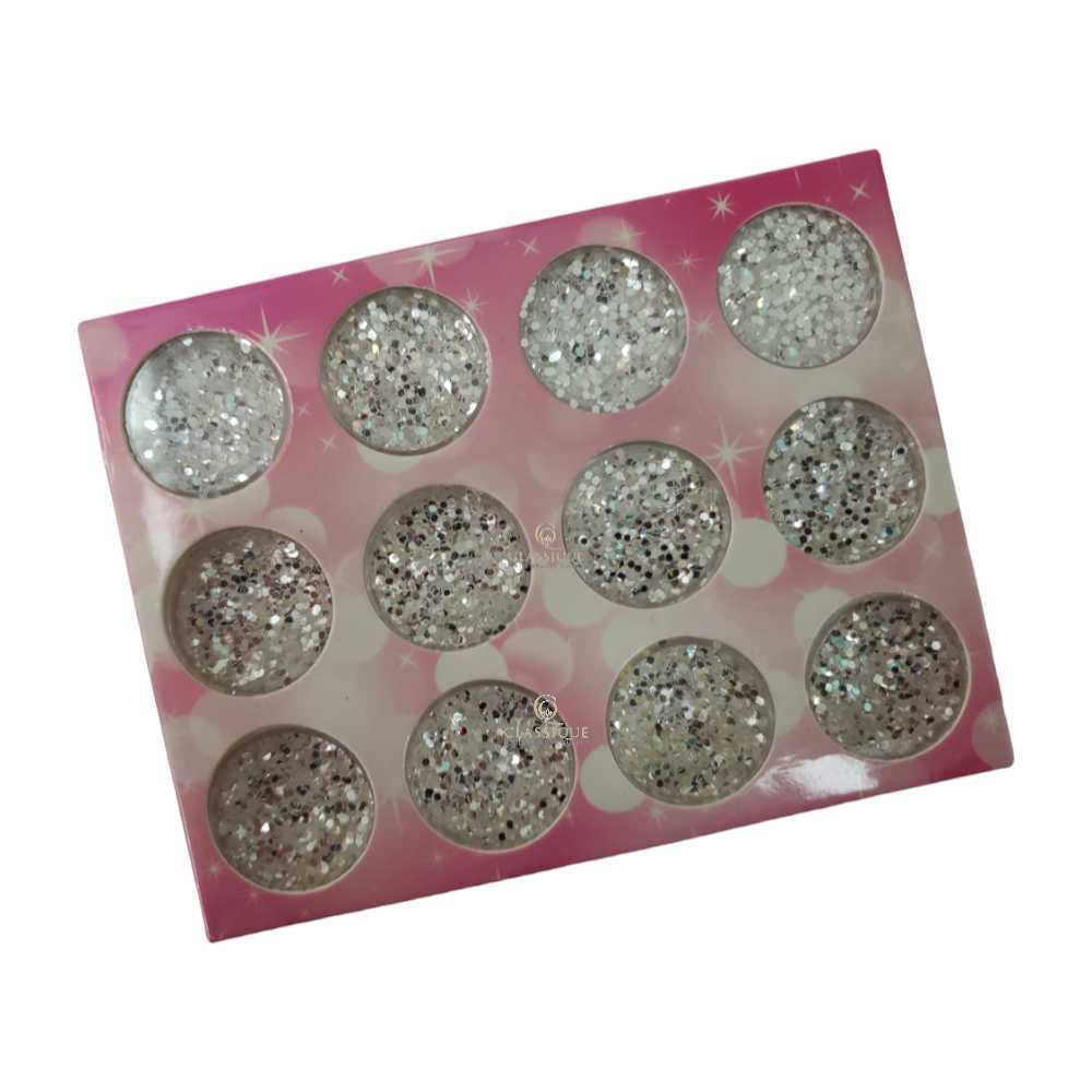 CNBS Glitter - Mixed Silver Shapes #13 - Image 2