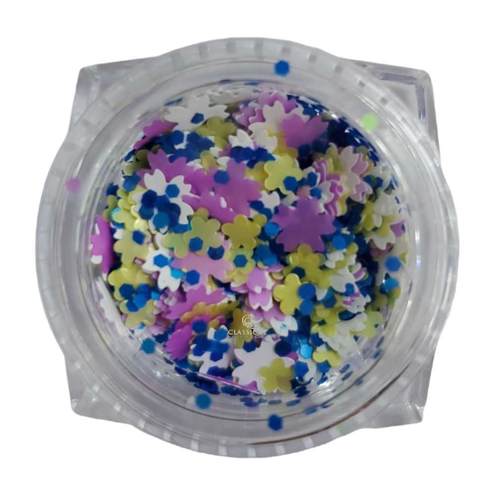 CNBS Glitter - Multi-Coloured Flowers #02 - Image 2