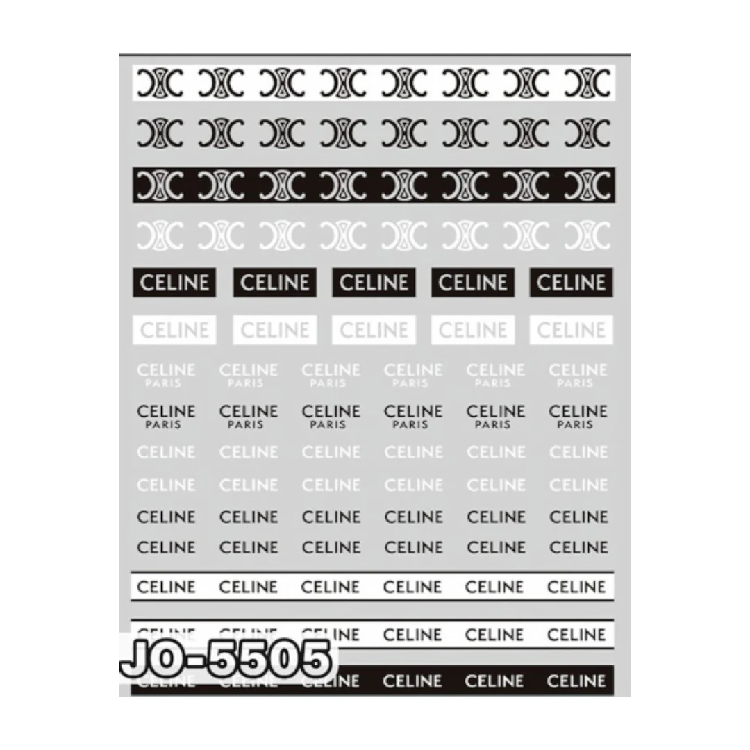 CNBS Nail Stickers - Luxury Brands Ver 2 - Image 2