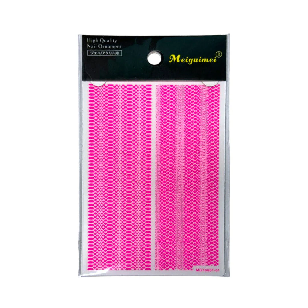CNBS Nail Stickers - Pink Snakeskin Patterns