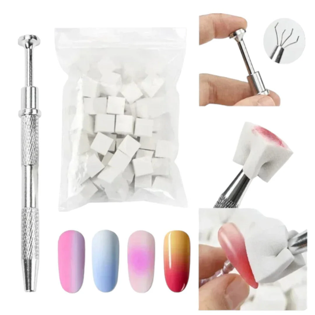 CNBS Nail Art/Ombre Sponge (Pack Of 100) - Image 3