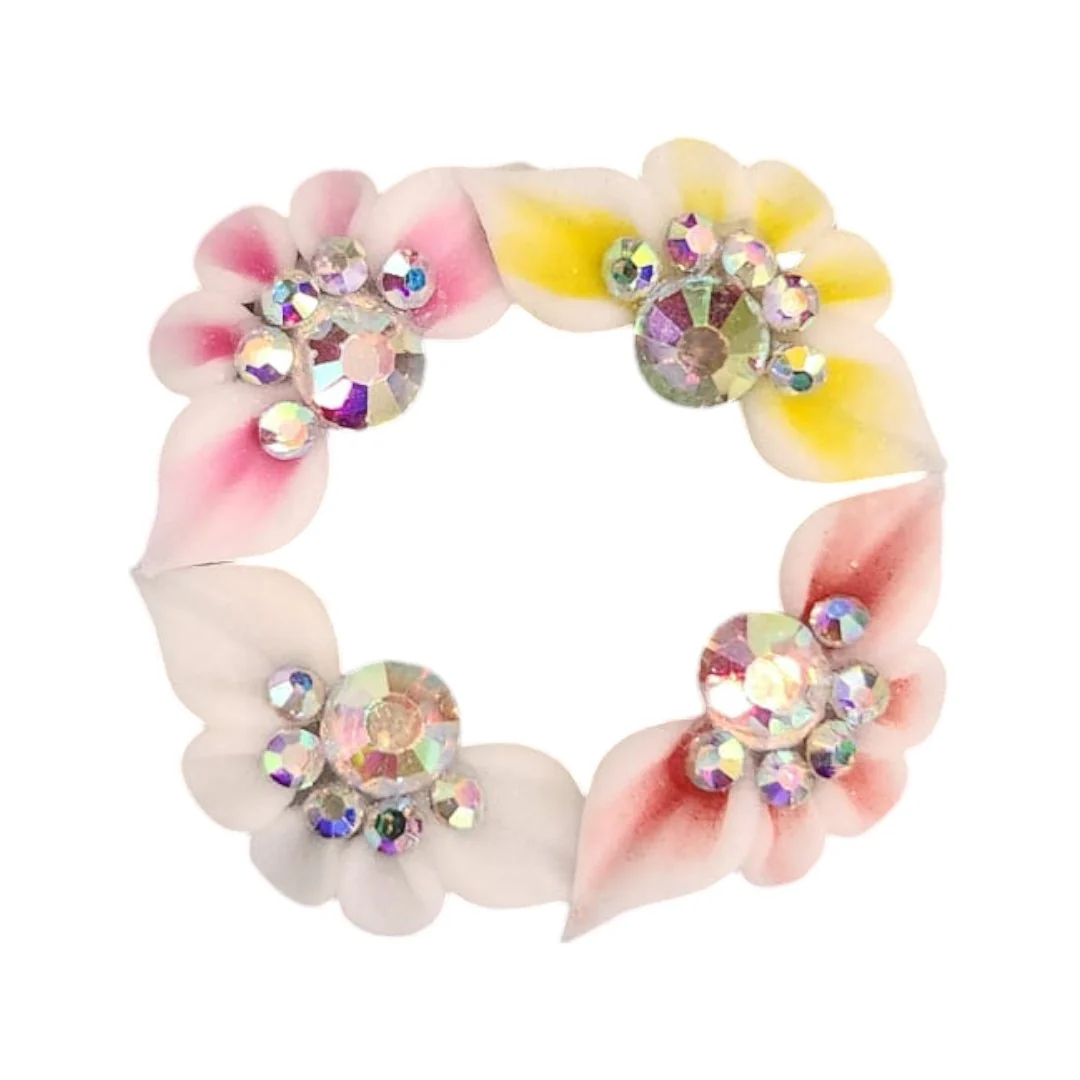 CNBS Nail Charms - 3D Handmade Acrylic Flower Varied Style 4Pcs