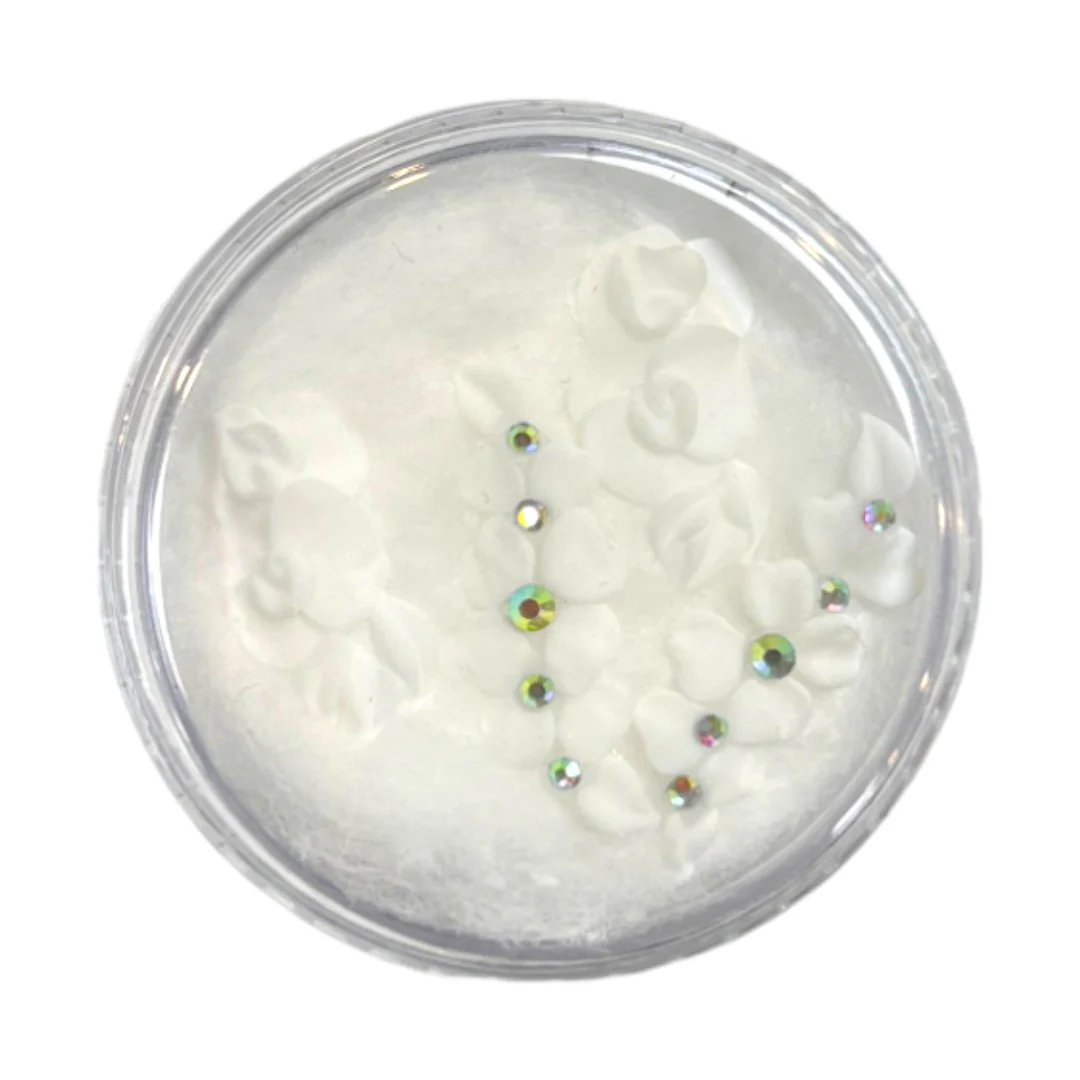CNBS Nail Charms - 3D Handmade Acrylic Flowers 4pcs - Image 7