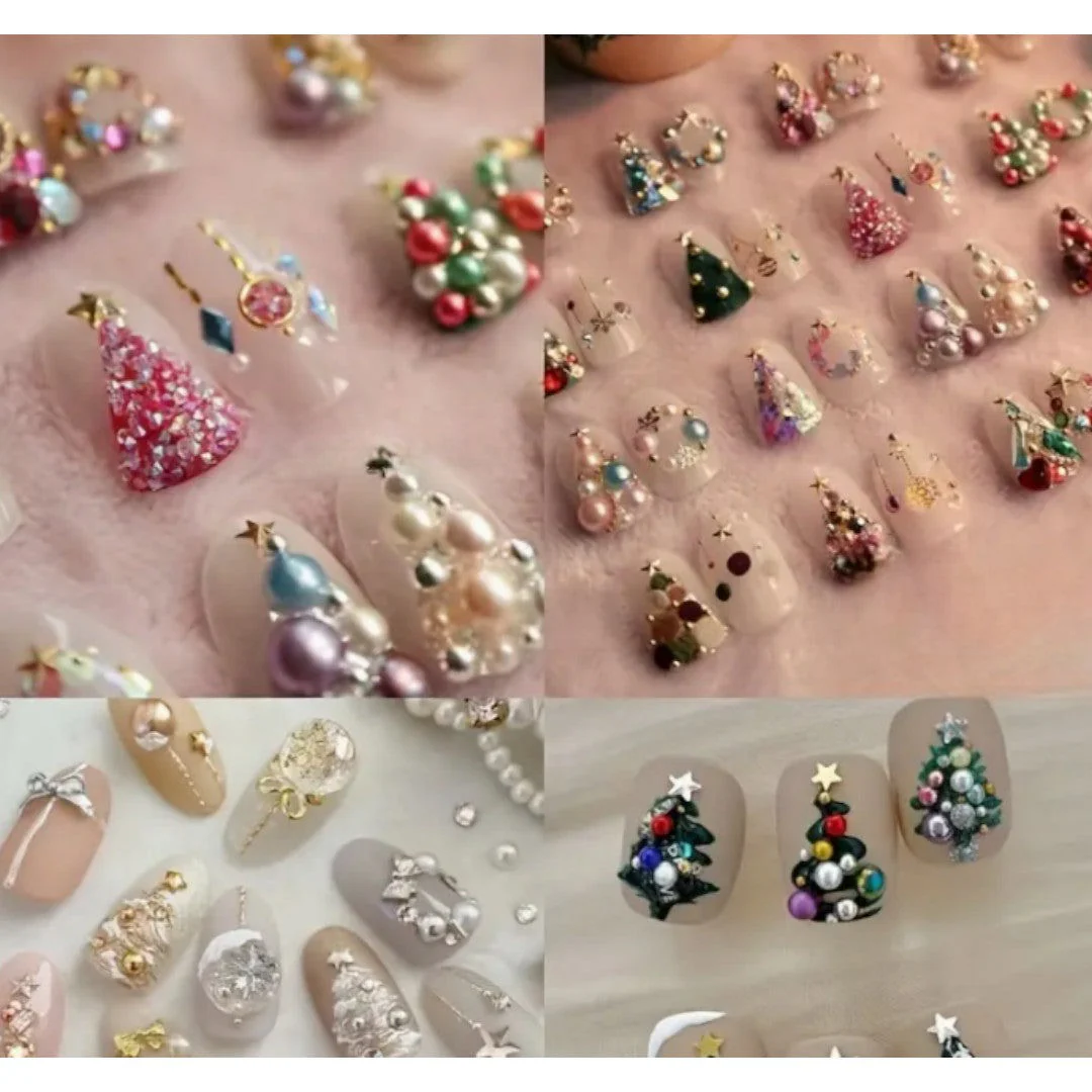 CNBS Nail Charms - Assorted Colourful Pearls - Image 2