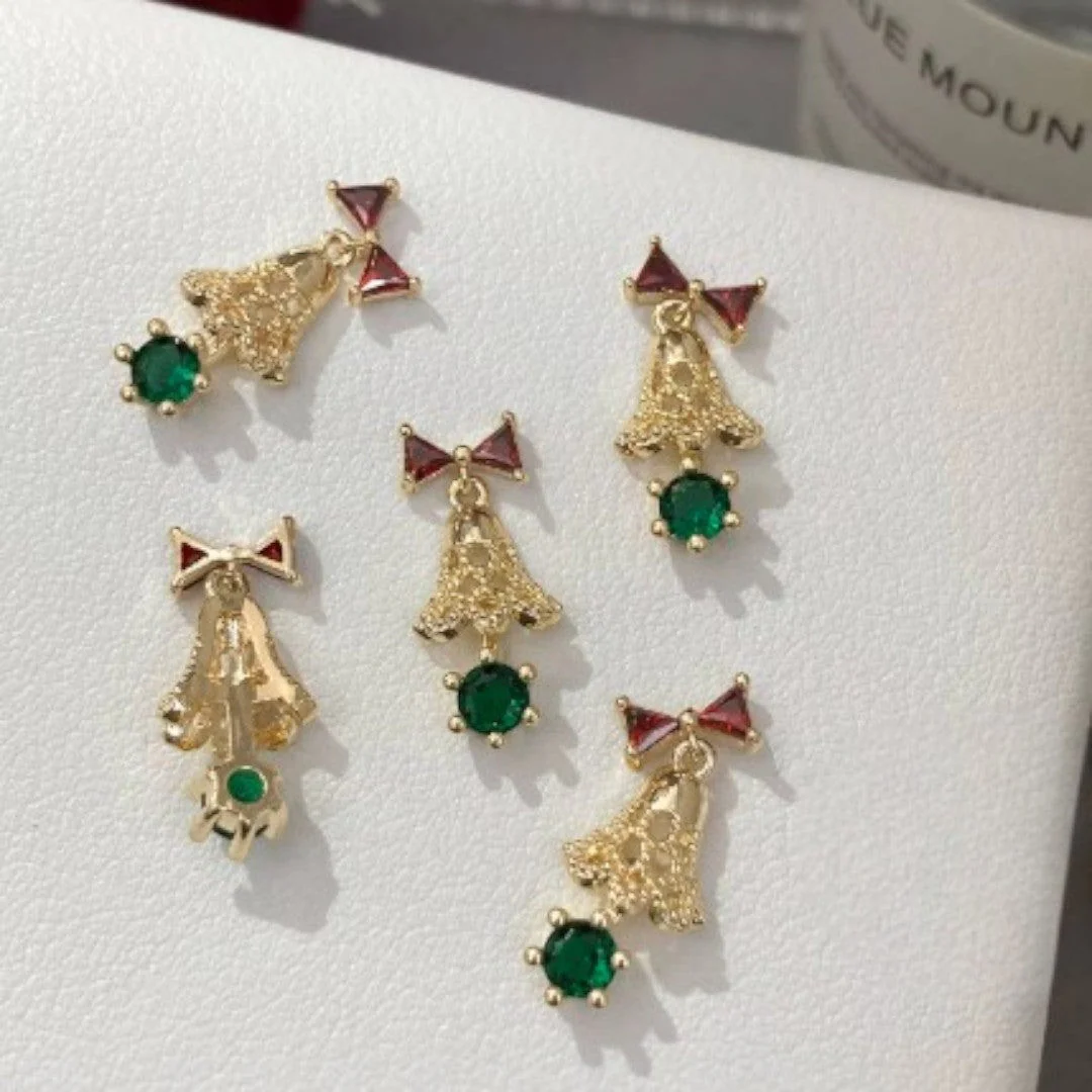 CNBS Nail Charms - Christmas Bell & Candy Canes (5pcs) - Image 11